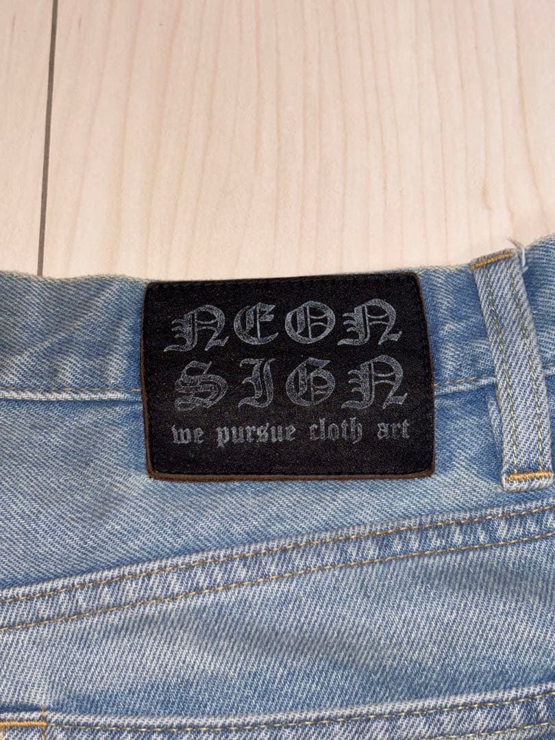 【完売品】【美品】Neonsign loose denim pants v1.2 — image 4