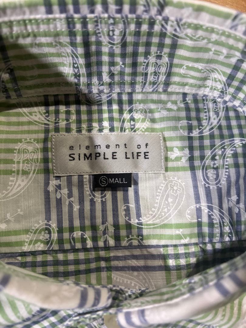 element of SIMPLE LIFE 半袖シャツ Sサイズ — image 3