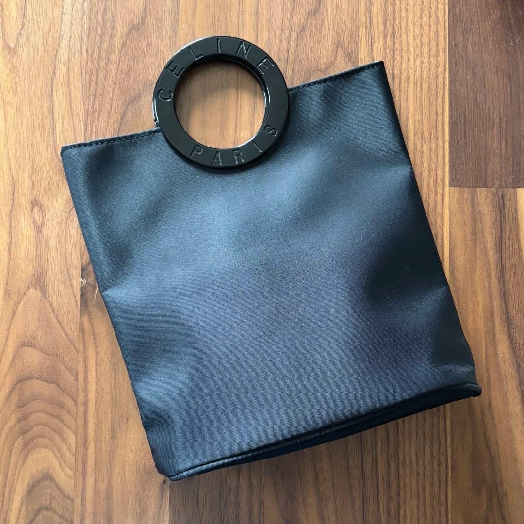CELINE サークルハンドル バッグ 黒 ミニバッグ — image 3
