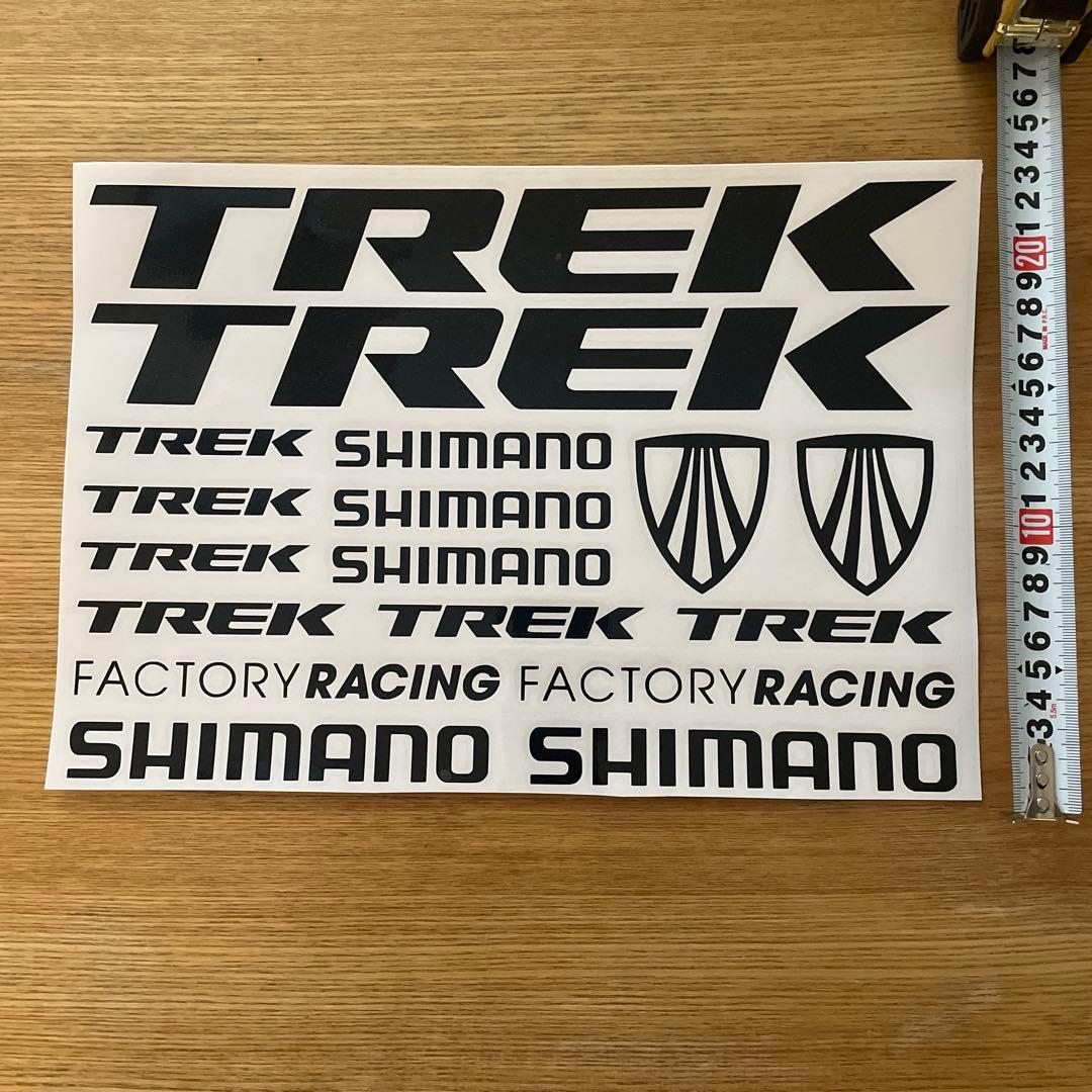 新品未使用　TREK トレック　ステッカー（ブラック）　34cm✖️23cm — image 2