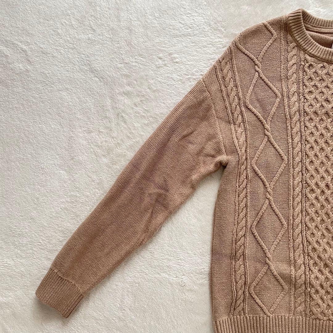 GAP ケーブルニット セーター ベージュ — image 4