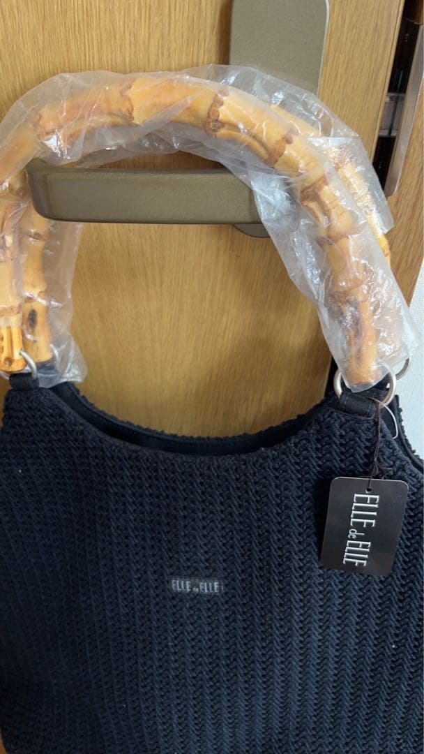 ELLE de ELLE ハンドバッグ バンブーハンドル — image 2