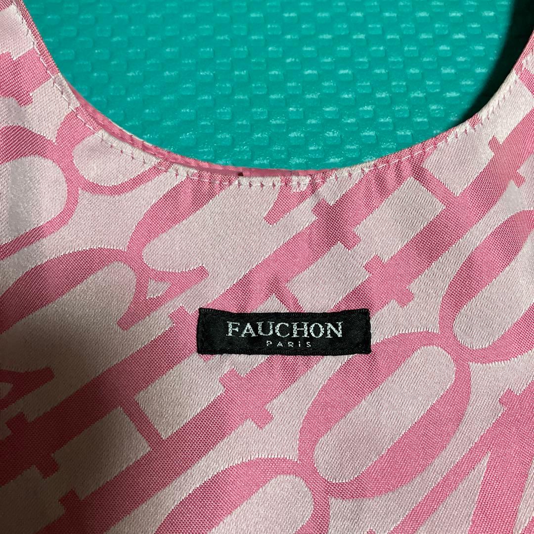 FAUCHON ピンク ロゴ エコバッグ　阪急百貨店購入 — image 2