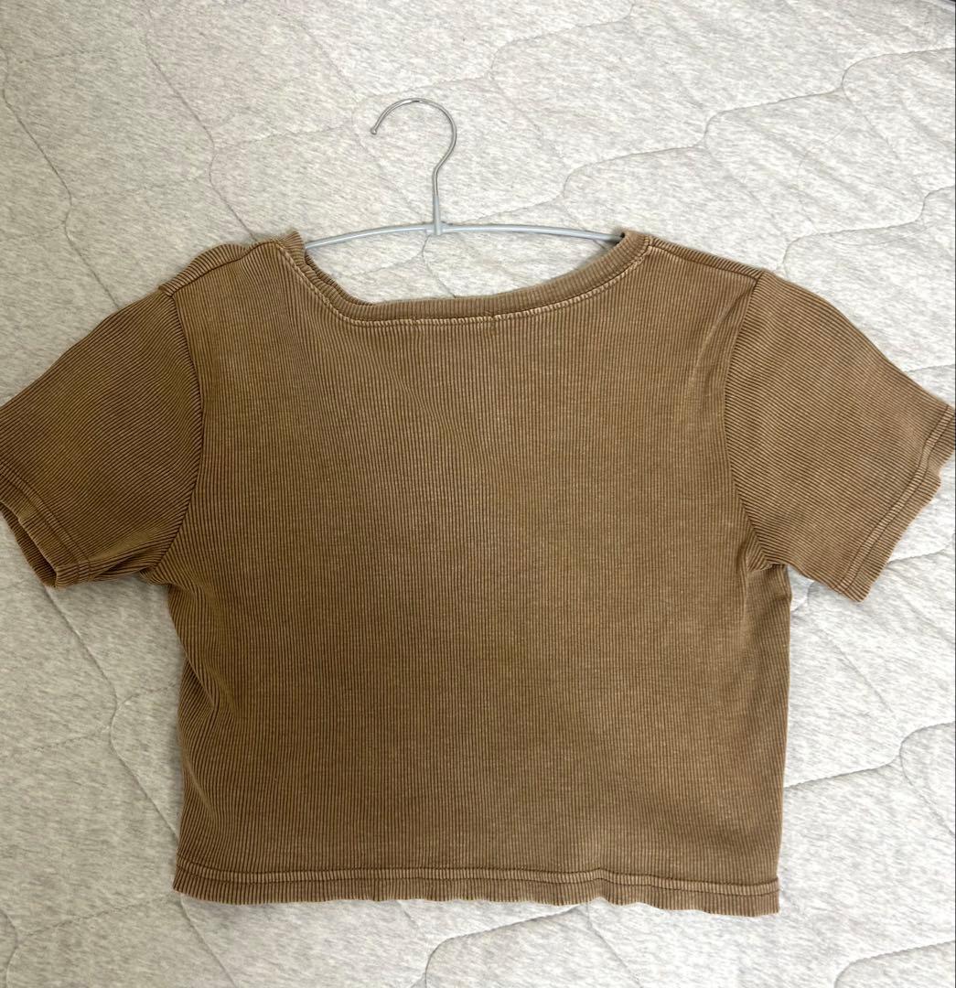 WEGO リブTシャツ ブラウン フリーサイズ — image 2