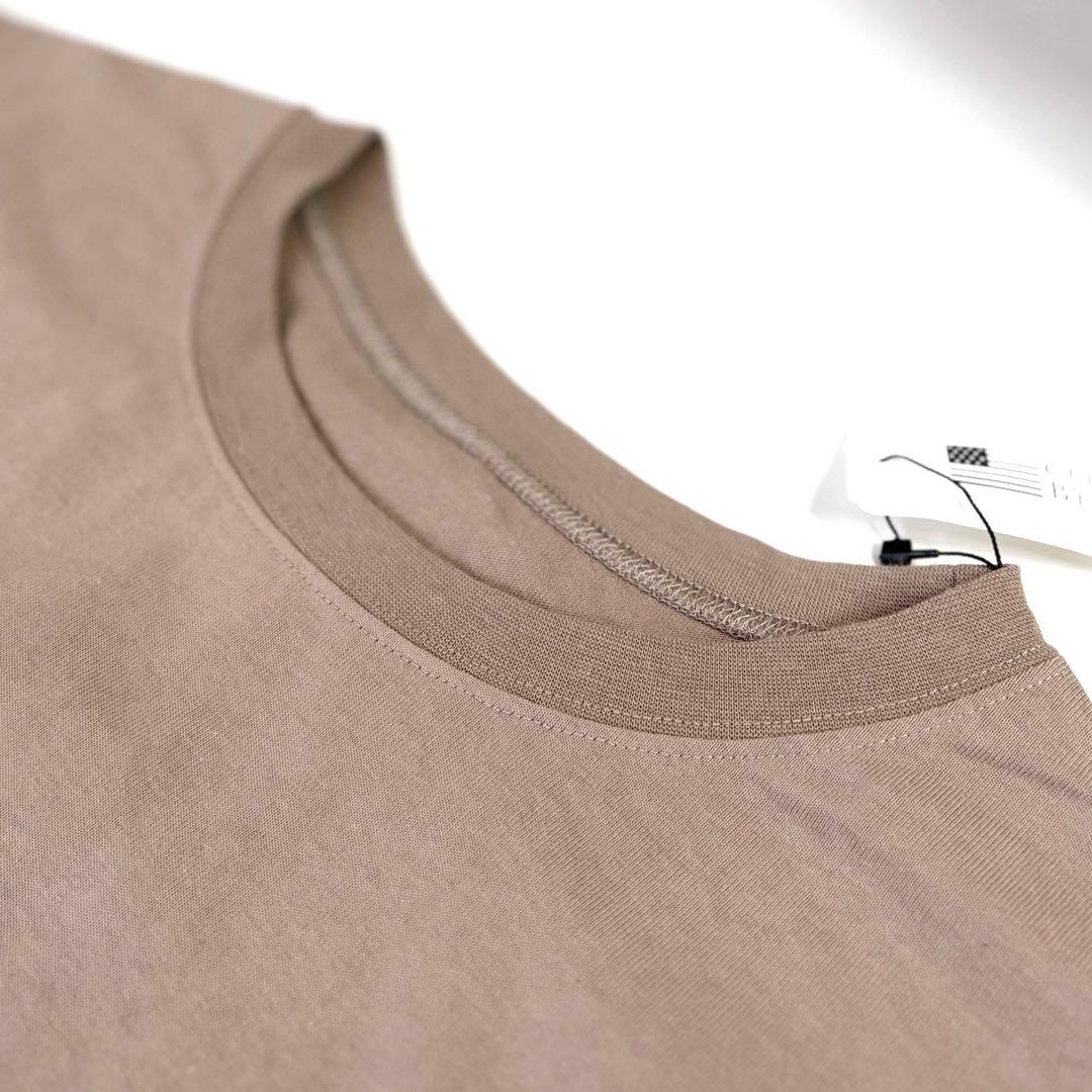 and Me USAコットン 長袖オーバーサイズ裾ラウンドTシャツ カットソー — image 5
