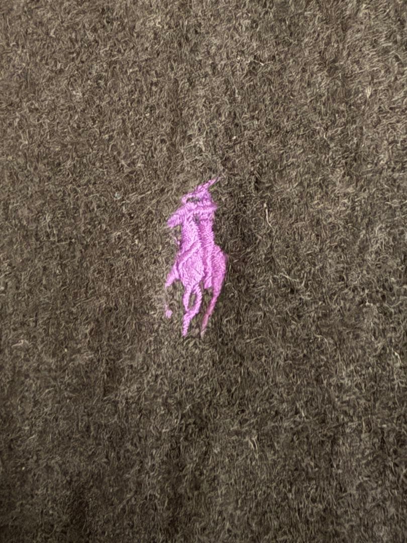 Polo by Ralph Lauren ラムウール Vネックニット 黒 L — image 3