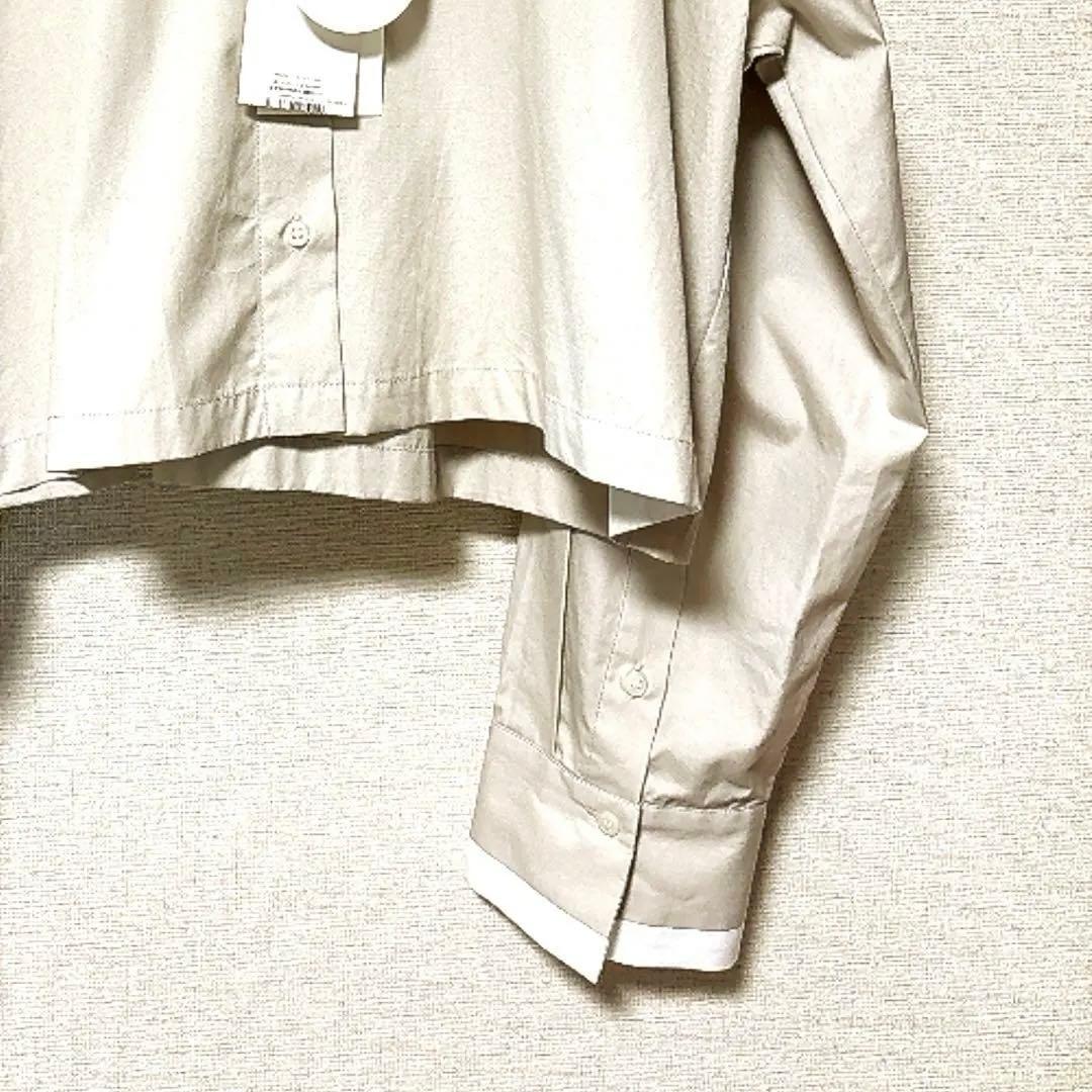 【新品タグ付き】Mila Owen クロップド丈 長袖シャツ ベージュ/サイズ1 — image 4