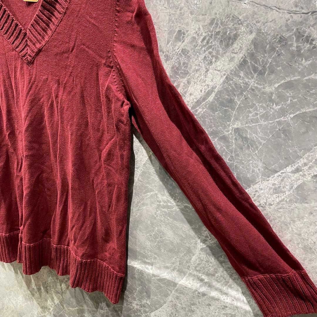s.Oliver メンズ S レッド ニット シンプル プルオーバー 美品 — image 5