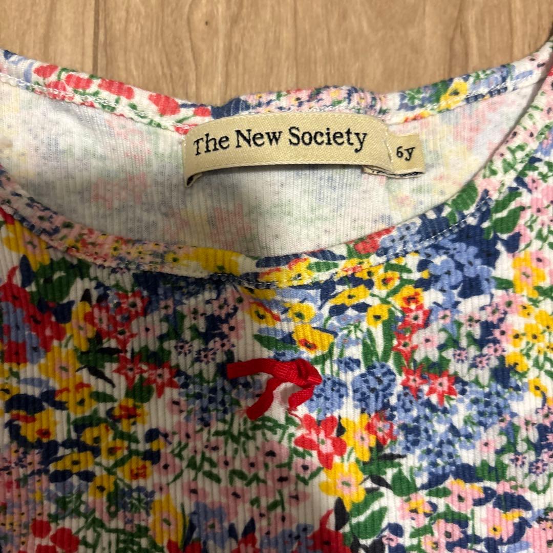 The New Society 花柄リブTシャツ 6y — image 3