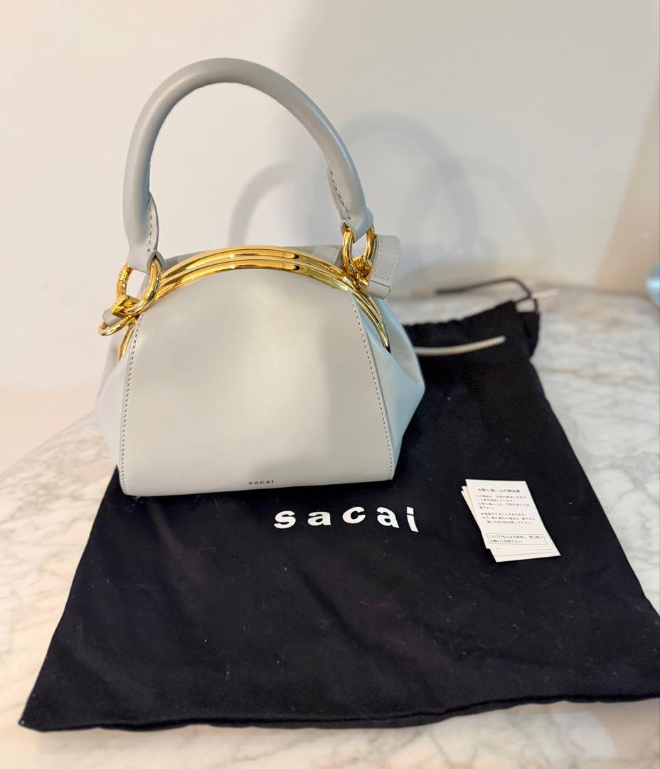 sacai Pursket SmallBag ライトグレー がま口バッグ サカイ — image 3