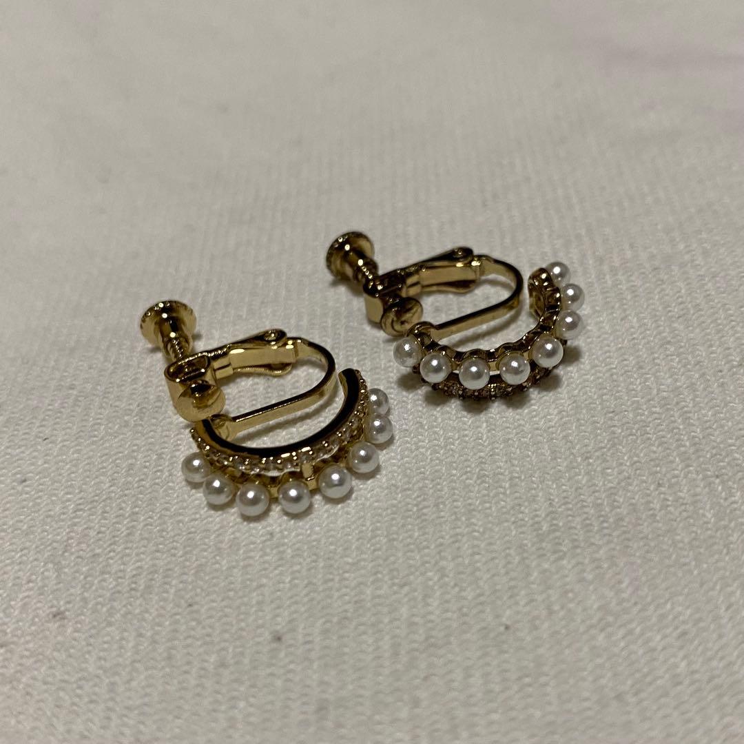 3COINS スリーコインズ　アクセサリー　5点　イヤリング　指輪　パール — image 2