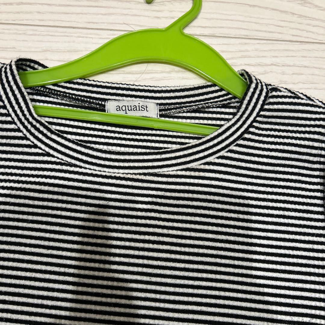 aquaist ボーダー 半袖 Tシャツ Lサイズ — image 2
