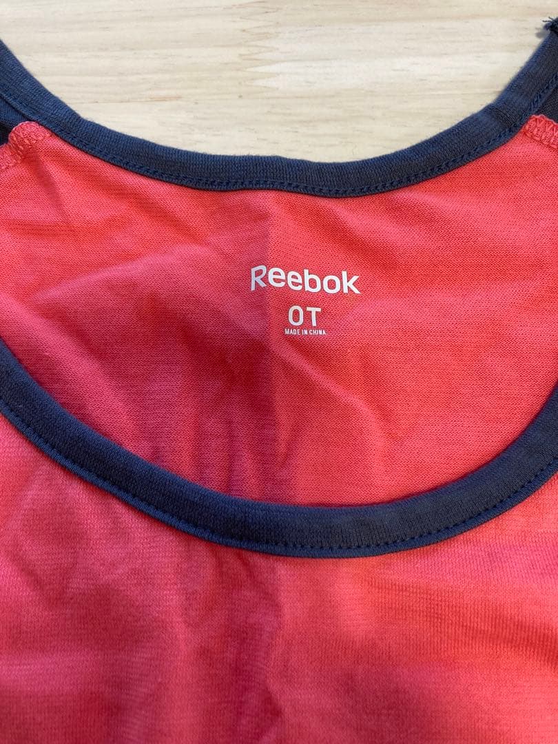 Reebok 長袖Tシャツ 赤・ネイビー OT — image 2