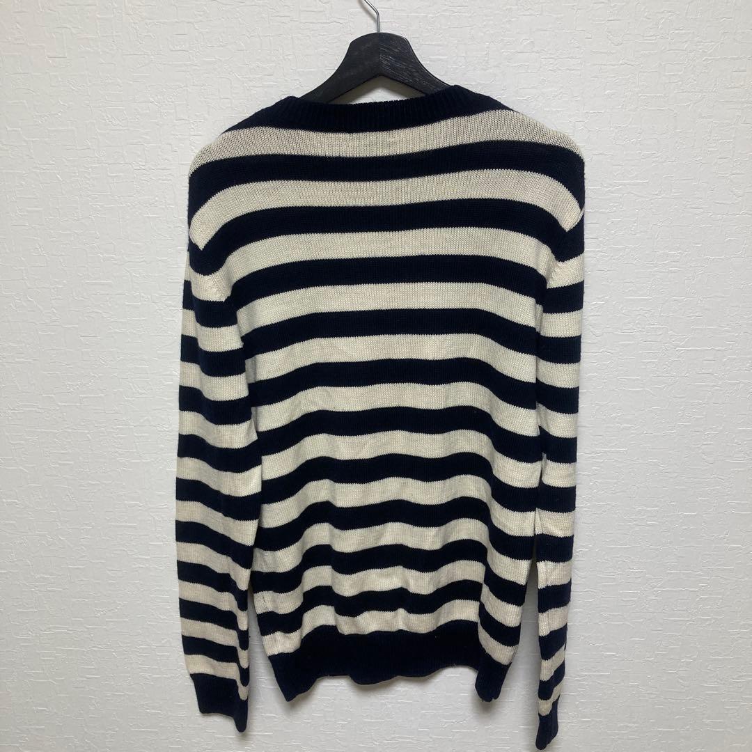 A.P.C. アーペーセー　ボーダー　クルーネックコットンニット　サイズL — image 5