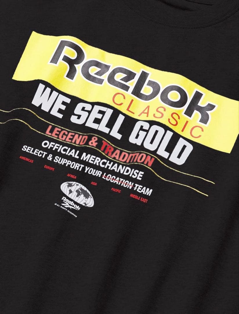 Reebok CLASSIC WE SELL GOLD Tシャツ M — image 4