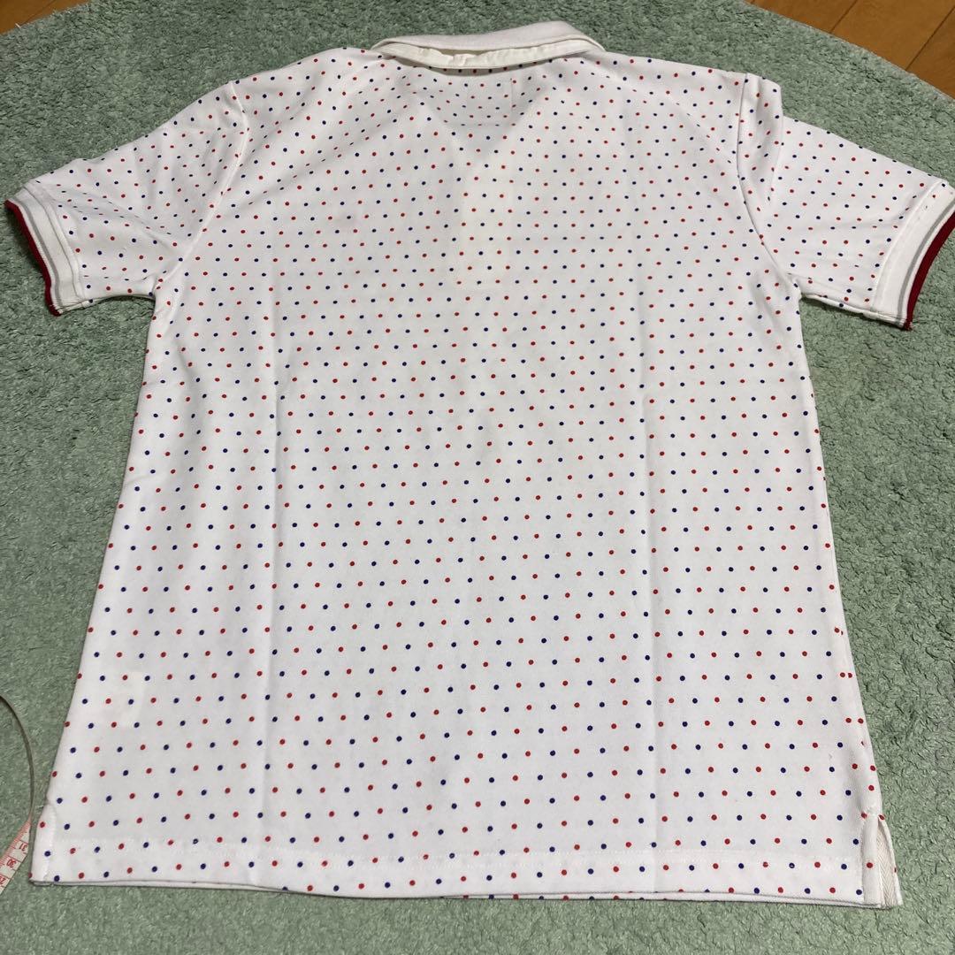 Nylaus Clothing メンズポロシャツ　ドット柄 ホワイト　Lサイズ — image 2