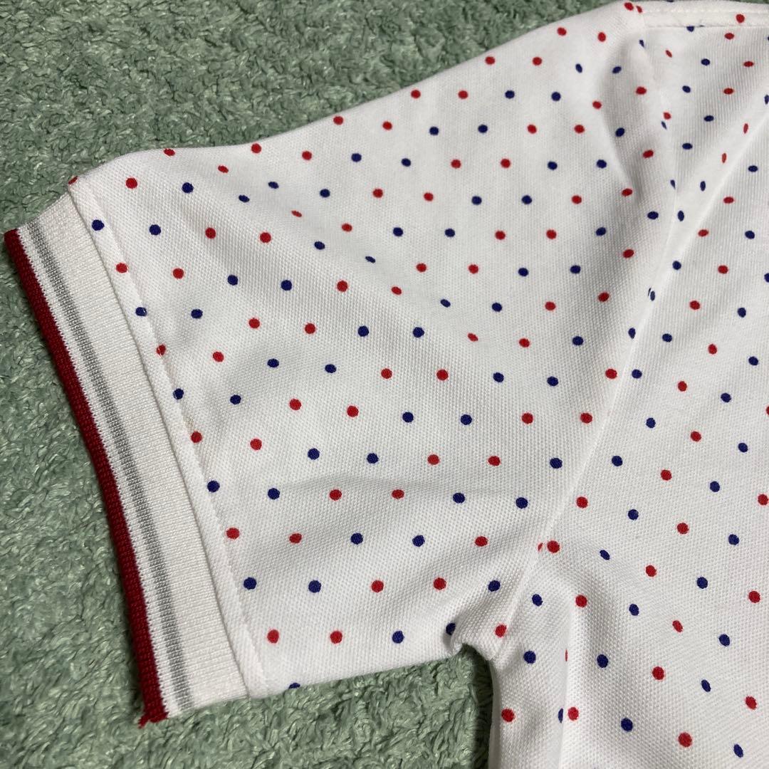 Nylaus Clothing メンズポロシャツ　ドット柄 ホワイト　Lサイズ — image 5