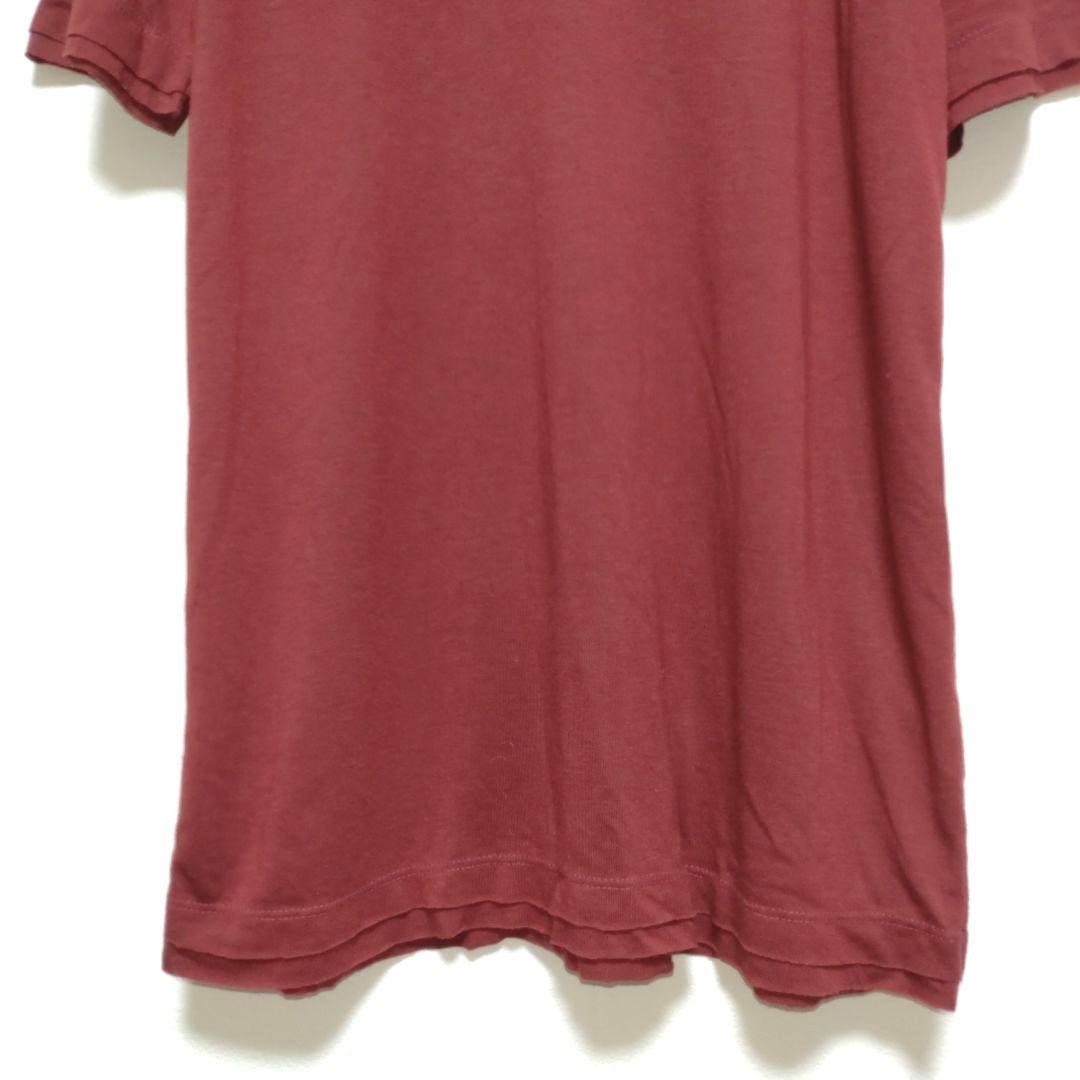 レボ M ボルドー Vネック 半袖Tシャツ — image 5