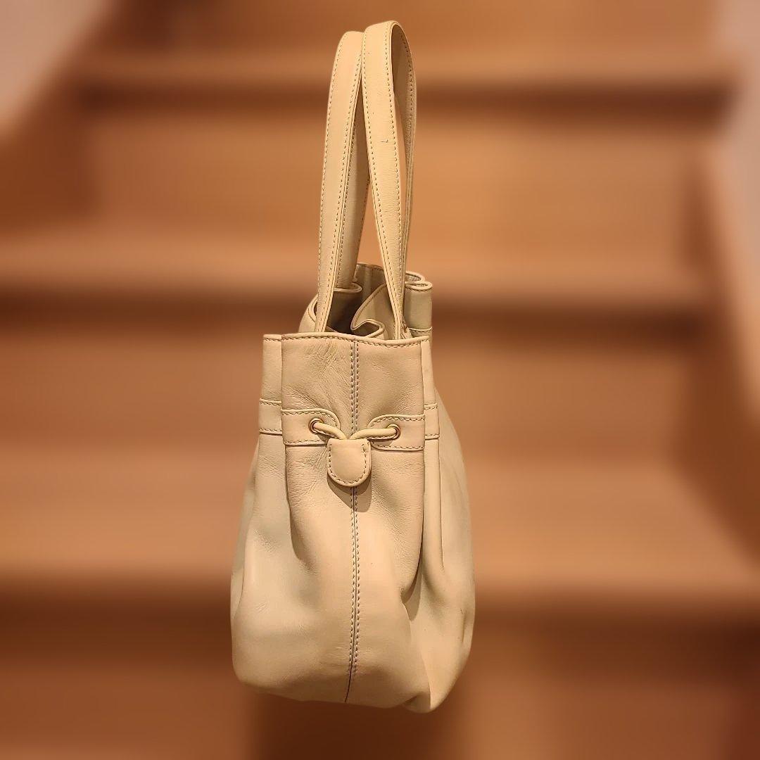 ✨美品✨MORABITO モラビト ハンドバッグ　黄緑 レザー — image 3