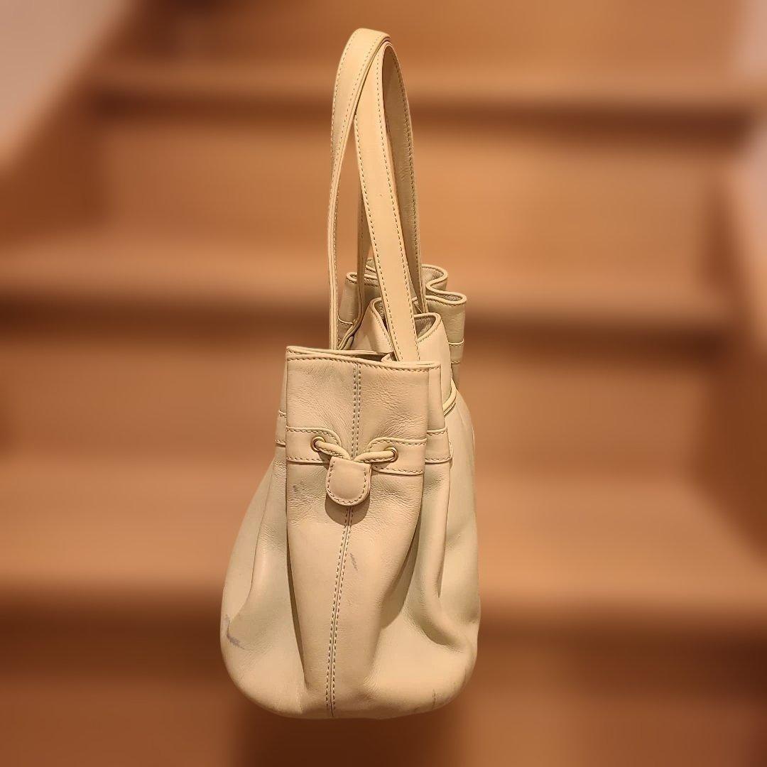 ✨美品✨MORABITO モラビト ハンドバッグ　黄緑 レザー — image 5
