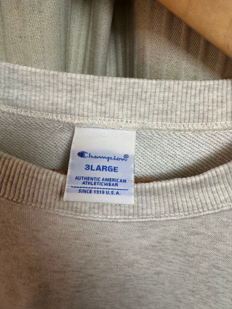 Champion 半袖スウェット 3LARGE オフホワイト — image 3