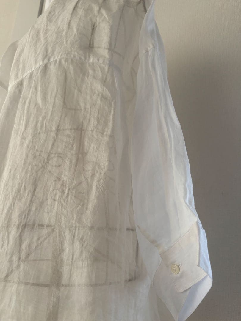 SEASON REASON ラミー　リネン白シャツ LL — image 5
