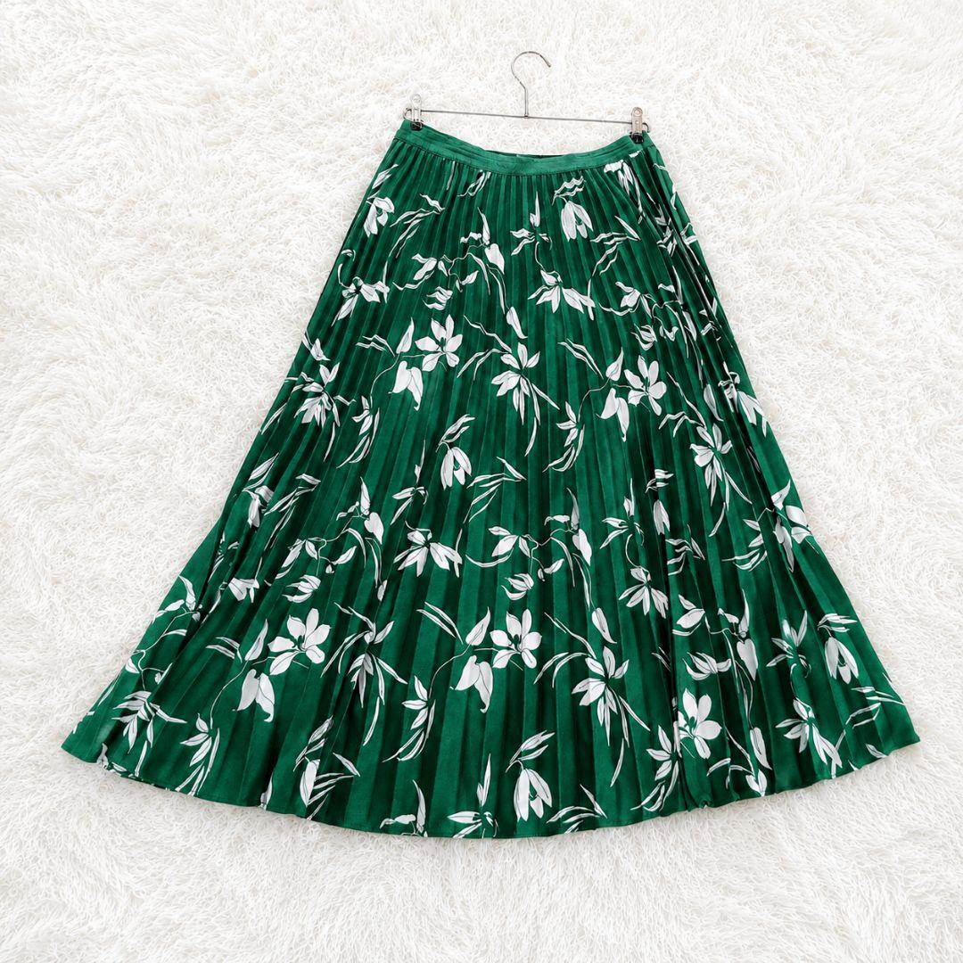 お値下❀BANANA REPUBLIC 花柄プリーツロングスカート グリーンXS — image 2