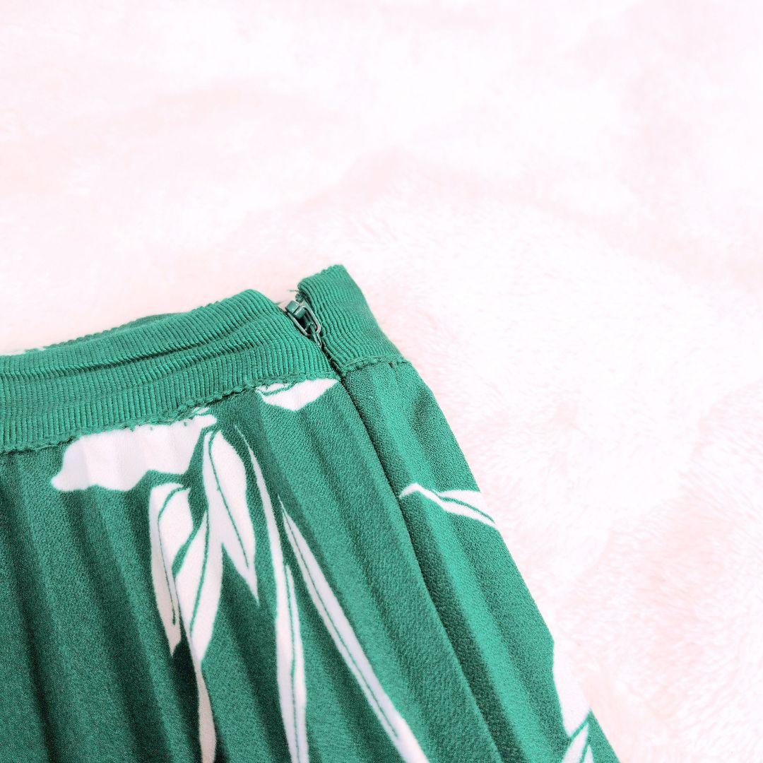 お値下❀BANANA REPUBLIC 花柄プリーツロングスカート グリーンXS — image 5