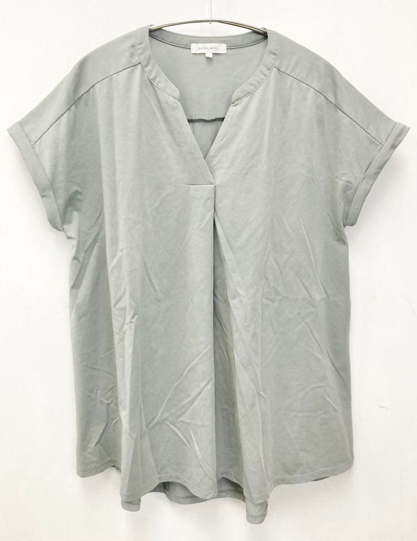 【GLOBAL WORK】快適スキッパーチュニック　ダスティミント　L — image 2
