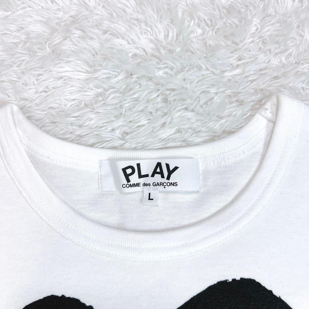 PLAY COMME des GARCONS Tシャツ 黒ハート L — image 4