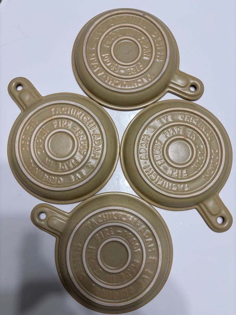 たち吉 アダム＆イヴ スキレット 6枚セット 直火 オーブン対応 ストーンウェア — image 3