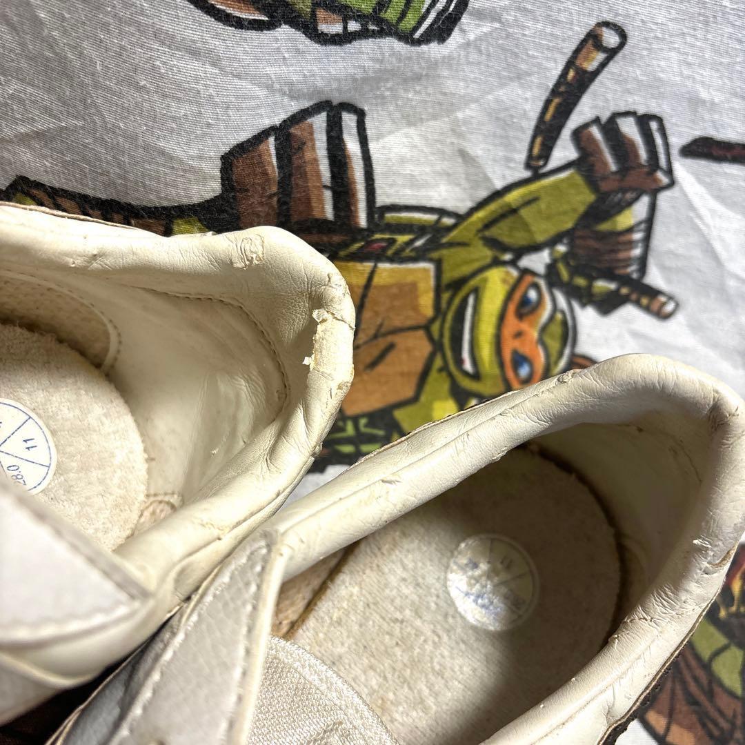 asics TIGER レザー スニーカー 白 茶色 28 TQA005 ラバー — image 3