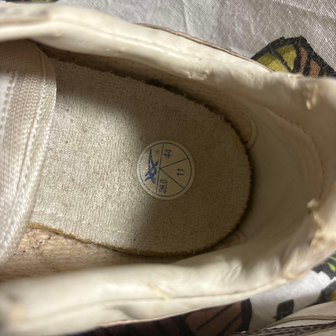 asics TIGER レザー スニーカー 白 茶色 28 TQA005 ラバー — image 4