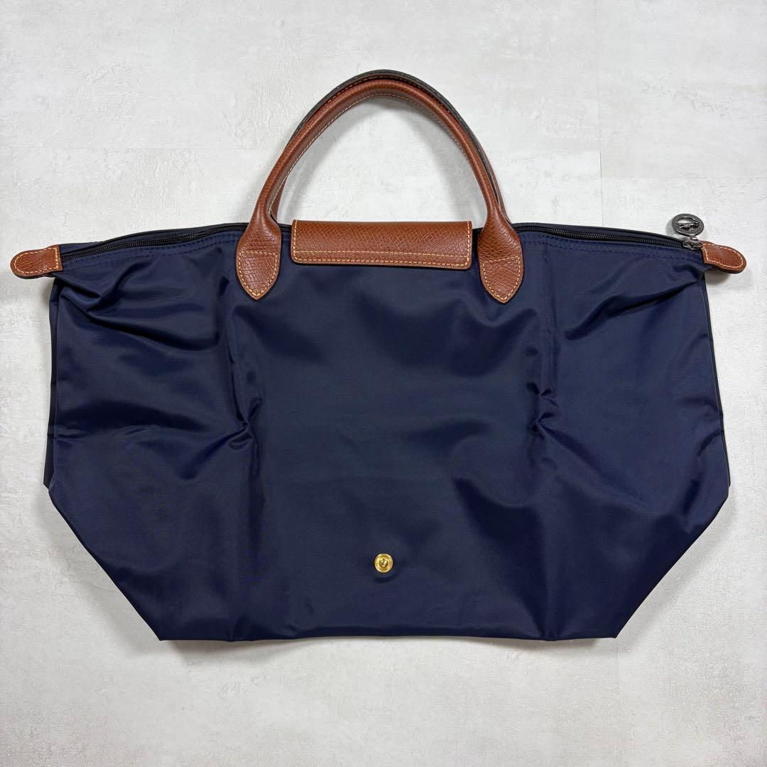 【外観美品】Longchamp ロンシャン ルプリアージュ トートバッグ M紺 — image 2