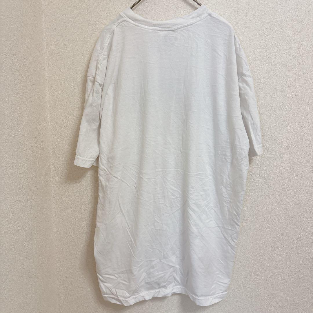 コンフォートカラーズ Tシャツ クルーネック 半袖 カレッジロゴ XL 白 綿 — image 3