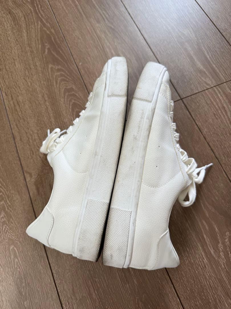 H＆M ホワイト　スニーカー　白　27.5 28 UNIQLO GU ZARA — image 4