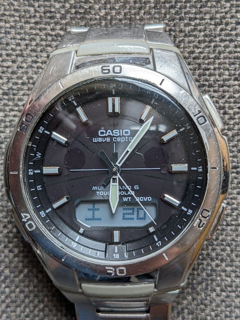 CASIO wave ceptor 電波ソーラー腕時計 2本セット(稼働品) — image 3
