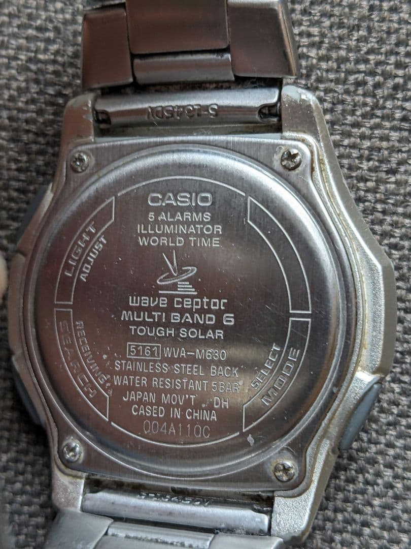 CASIO wave ceptor 電波ソーラー腕時計 2本セット(稼働品) — image 5