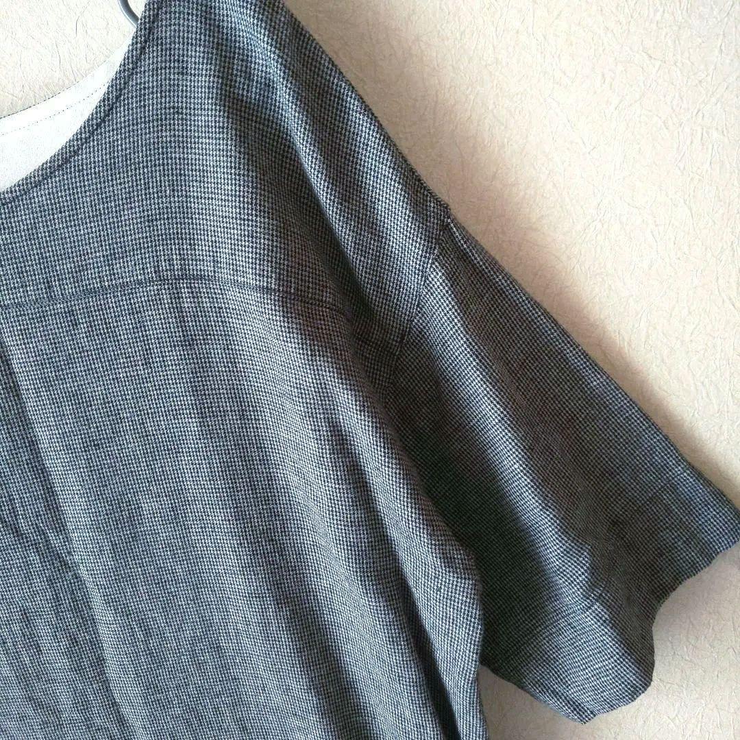 【美品】niko and… ワンピース チュニック コットン リネン 千鳥 — image 2