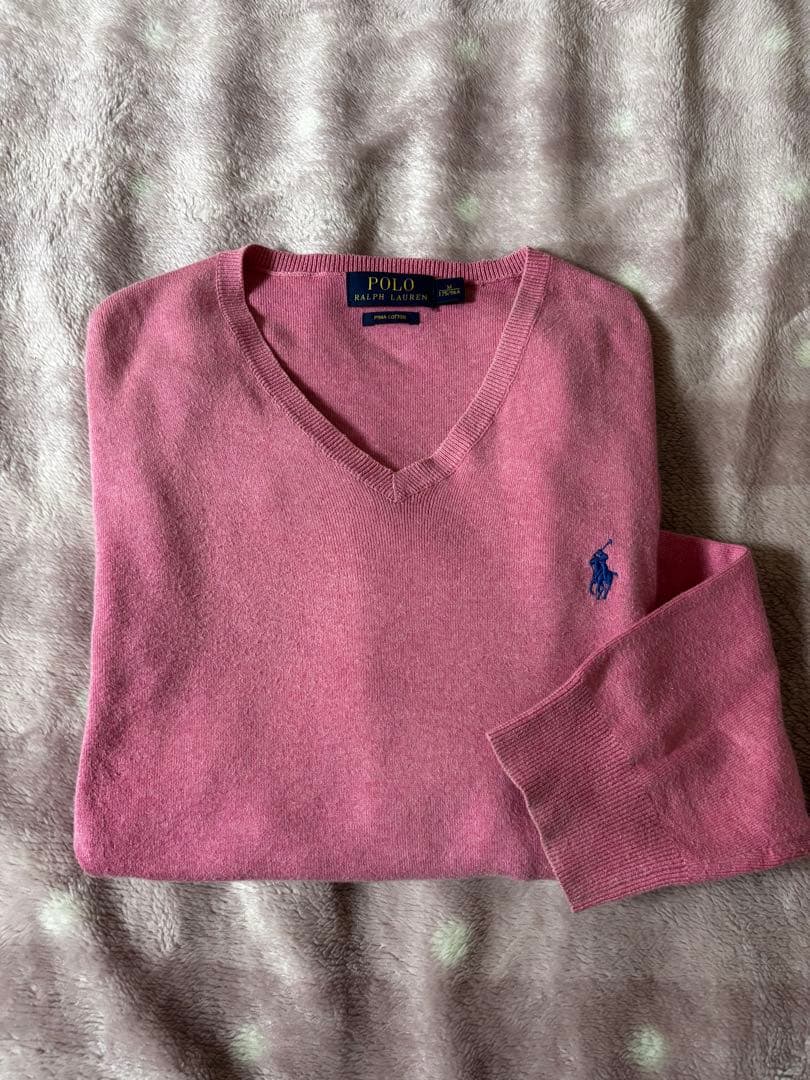 Polo Ralph Lauren Vネックニット ピンク M — image 2
