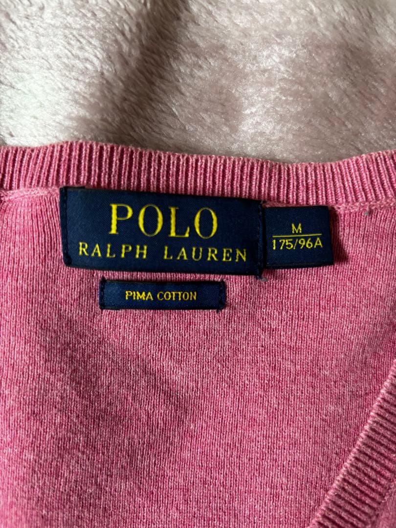 Polo Ralph Lauren Vネックニット ピンク M — image 3