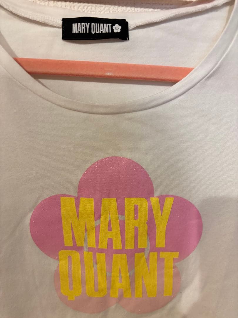 ☆MARY QUANT☆Tシャツ M ホワイト デイジーロゴグラデーション — image 3
