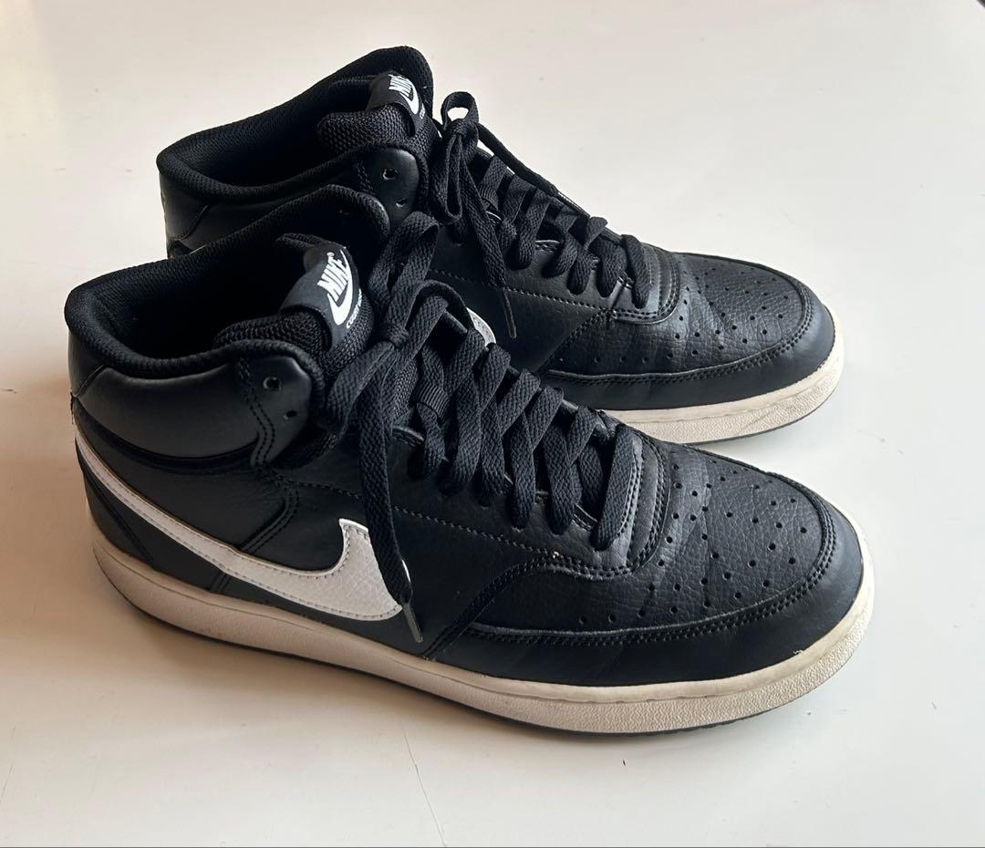 NIKE COURT VISION MID ブラック スニーカー　USサイズ9 — image 4