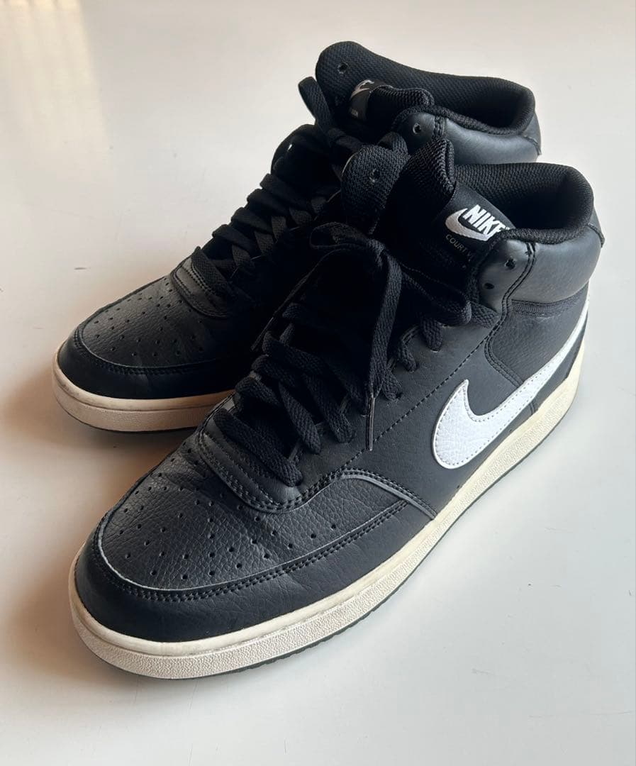 NIKE COURT VISION MID ブラック スニーカー　USサイズ9 — image 5