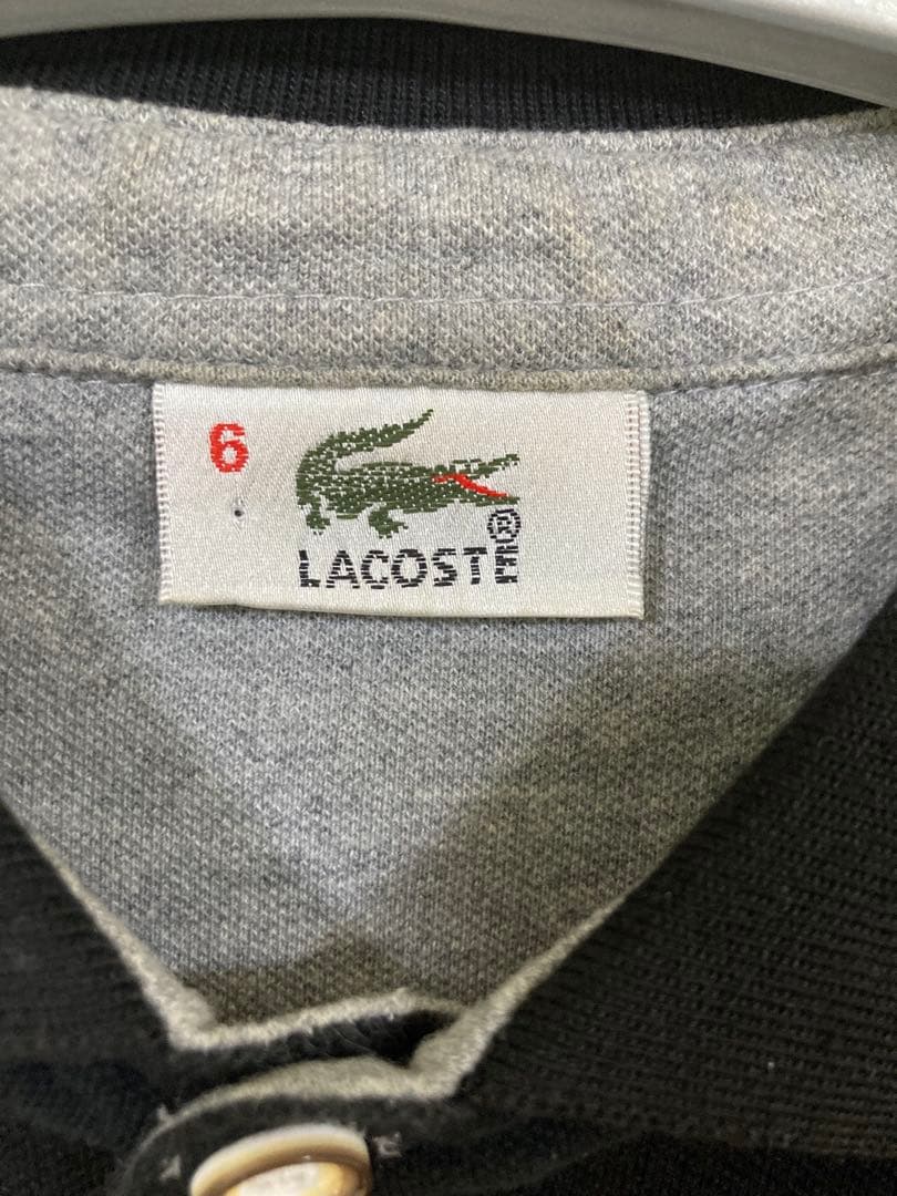 LACOSTE ラコステ ポロシャツ ブラック サイズ6 — image 3