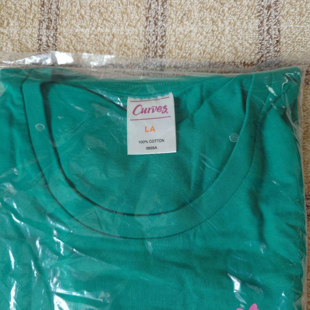 ◎新品未使用◎カーブス　Curves Tシャツ グリーン Lサイズ 新品 — image 2