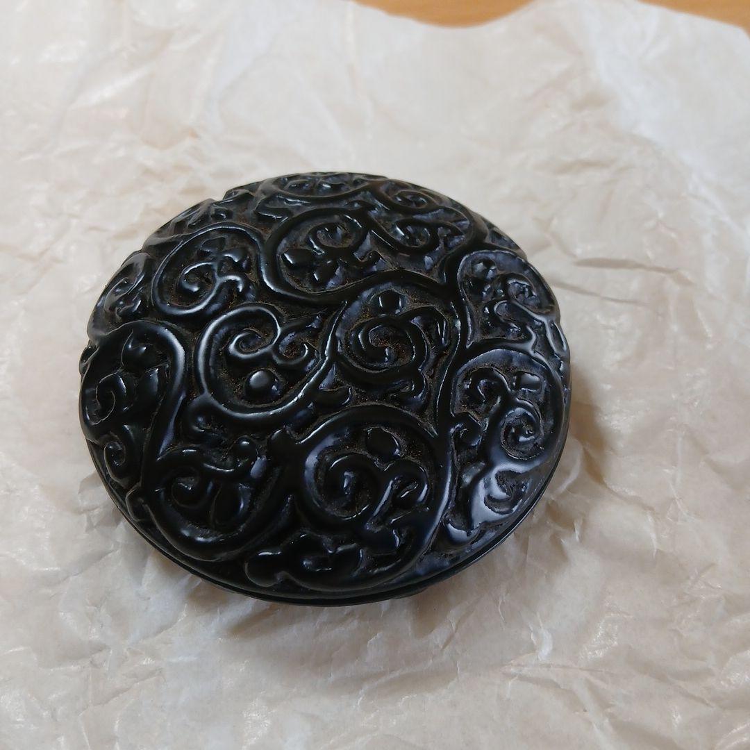 黒漆塗 唐草文様 香合 茶道具 — image 5