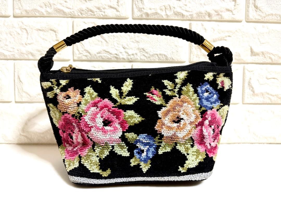 Lake Alsterレイクアルスター ハンドバッグ花柄 シェニール織 — image 2