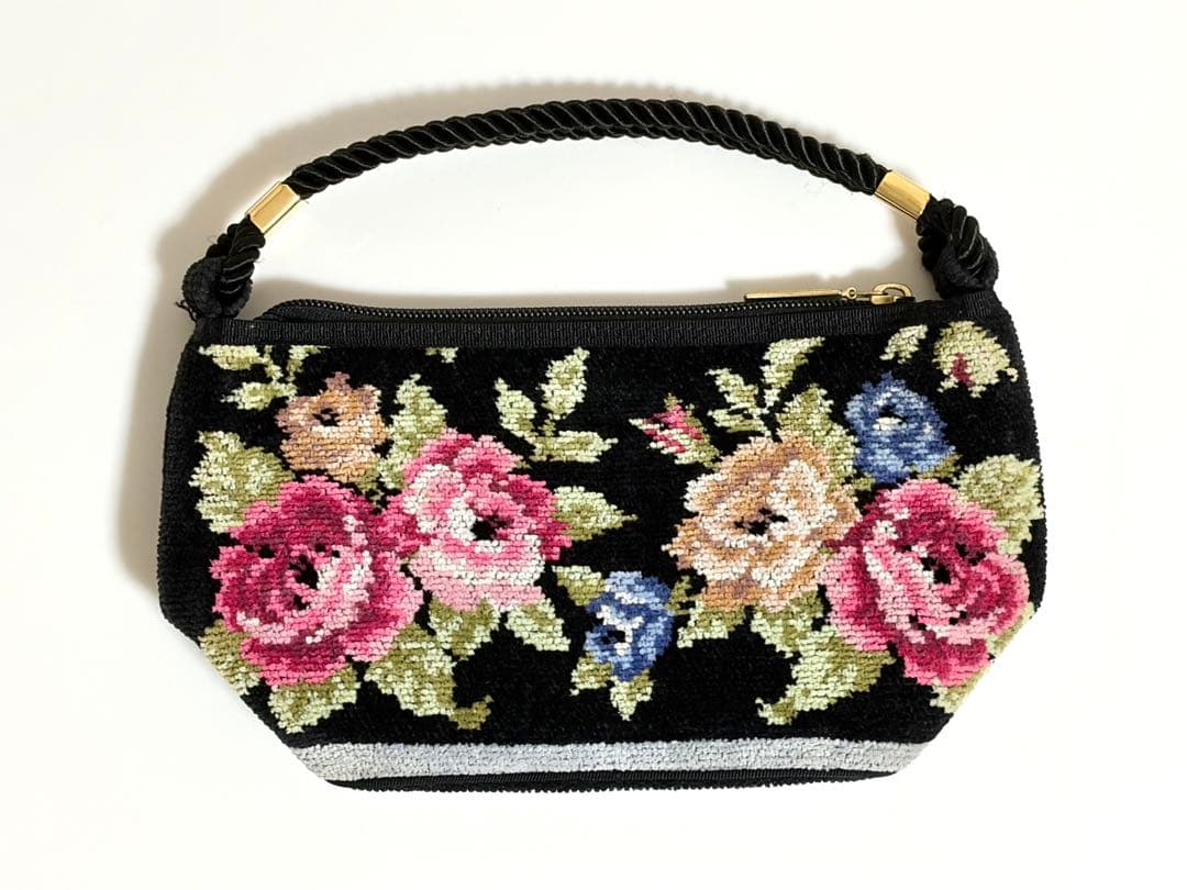 Lake Alsterレイクアルスター ハンドバッグ花柄 シェニール織 — image 3