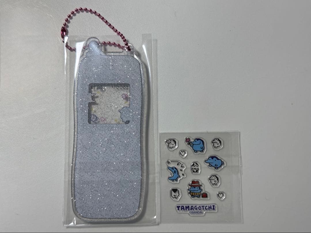 たまごっち　トレーディング　なつかしガラケーキーホルダー　ぎんじろっち — image 2